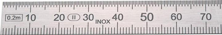 Image du produit Helios Preisser Règle en acier Longueur 500 mm acier inoxydable flexible Graduation B = mm/1/2 mm (50 cm)