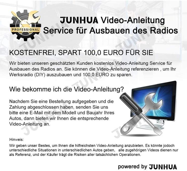 Produktbild Junhua Bluetooth Autoradio