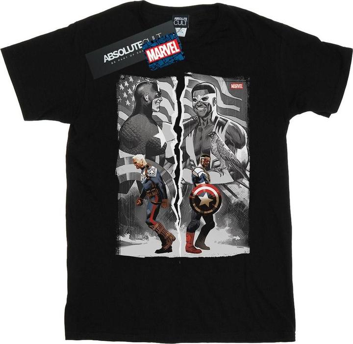 Immagine prodotto Falcon And Captain America Split Maglietta Uomo (XL)