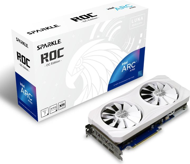 Actual product image Sparkle Arc A750 ROC LUNA OC Edition (8 GB)