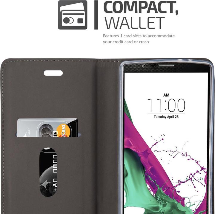 Produktbild Cadorabo Book Jeans Optik Cover (LG G4, Motorola Moto G4 Plus)