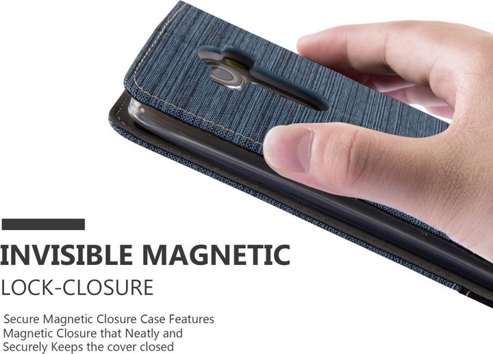 Produktbild Cadorabo Book Jeans Optik Cover (LG G4, Motorola Moto G4 Plus)