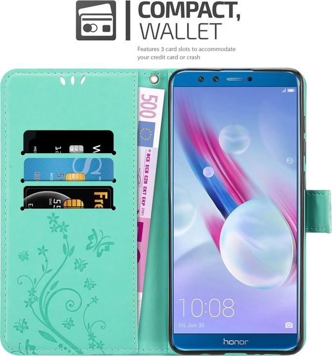 Productafbeelding Cadorabo Bloemen Boekomslag (Honor 9X Lite)