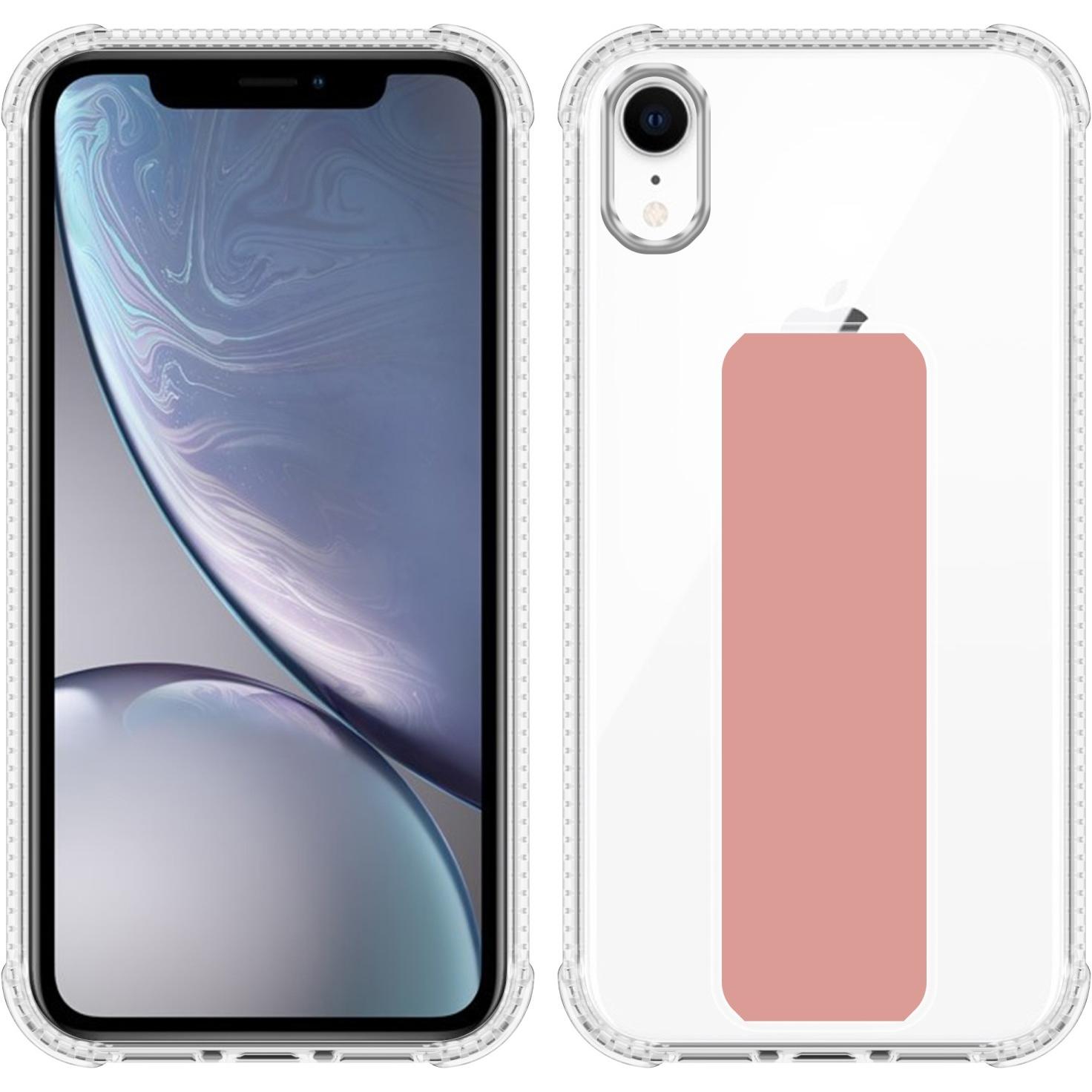 Thumbnail - Cadorabo Hülle für Apple iPhone XR im TPU mit Halterung LM167 Style (Apple iPhone XR), Smartphone Hülle, Rosa