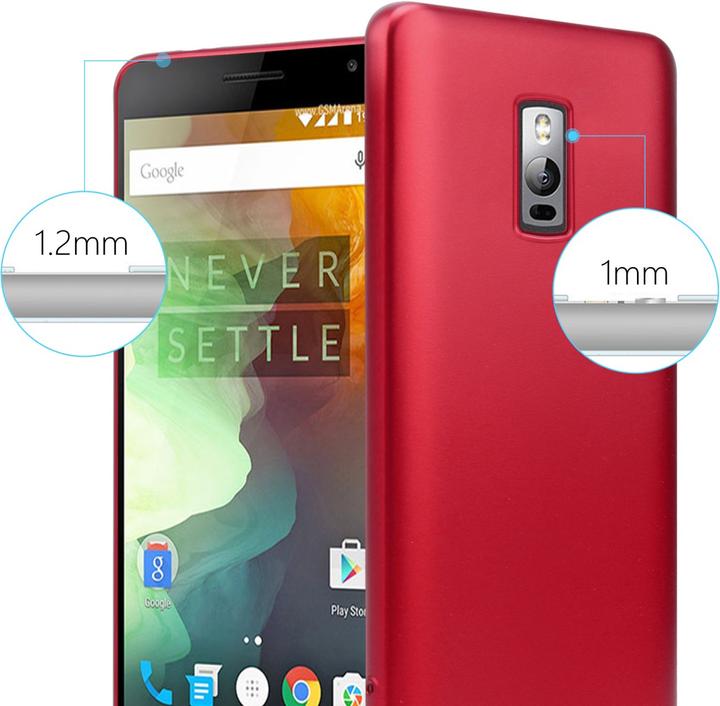 Image du produit Cadorabo Coque TPU Matt Metallic (OnePlus X)