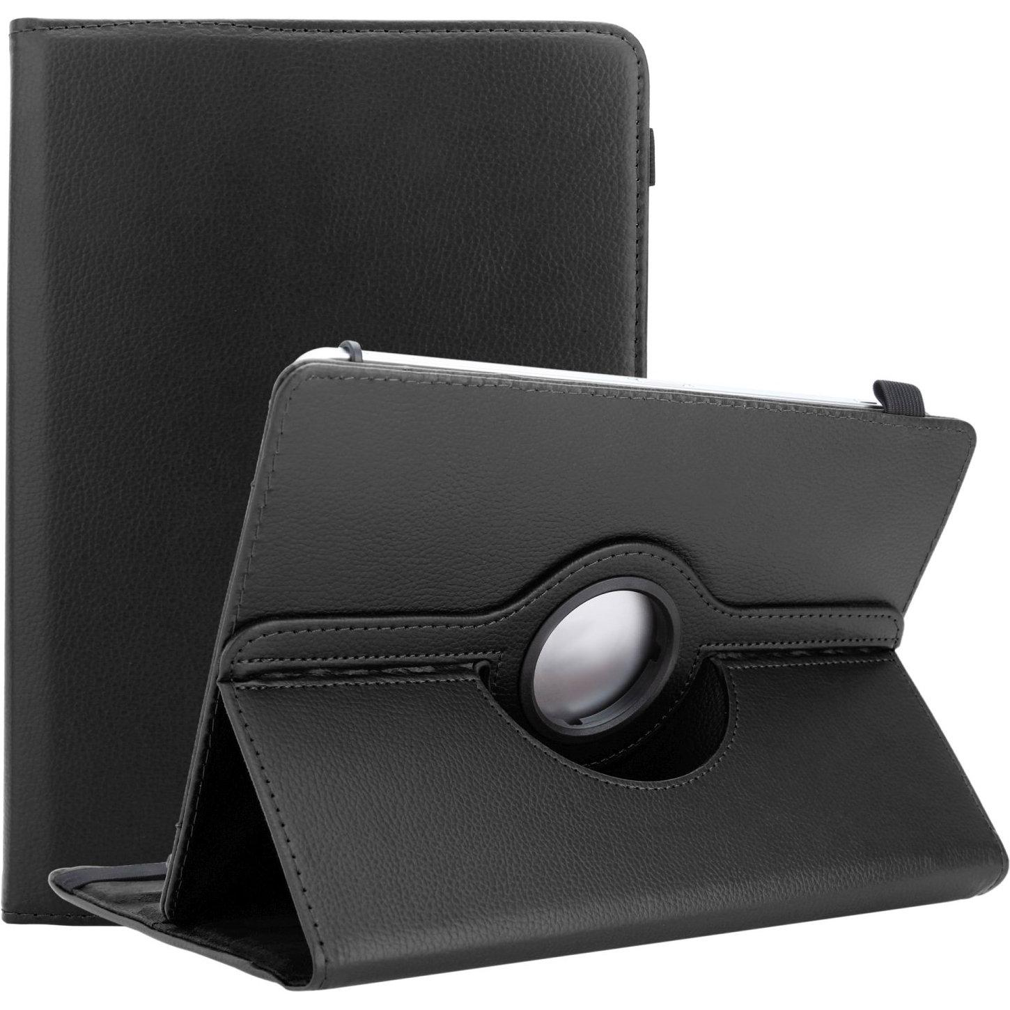 Cadorabo Tablet Hülle Universal 360 (Alcatel 1T), Tablet Hülle, Schwarz