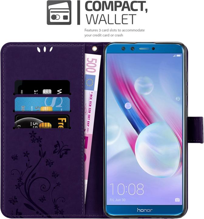 Produktbild Cadorabo Flower Book Hülle (Honor 9X Lite)
