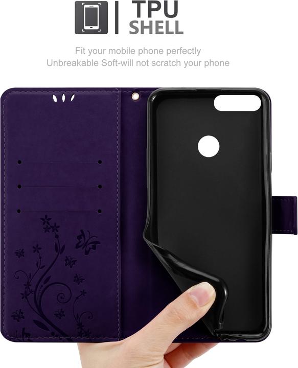 Produktbild Cadorabo Flower Book Hülle (Honor 9X Lite)