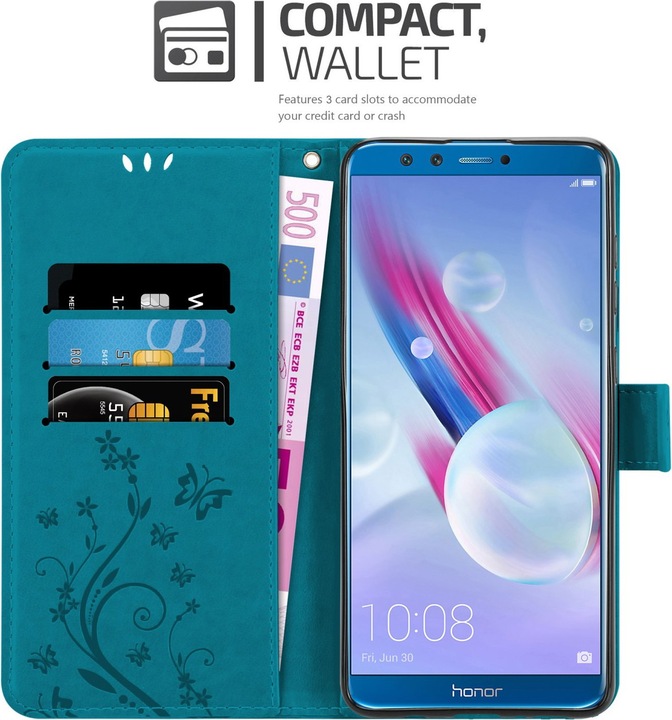 Actual product image Cadorabo Flower Book Cover (Honor 9X Lite)