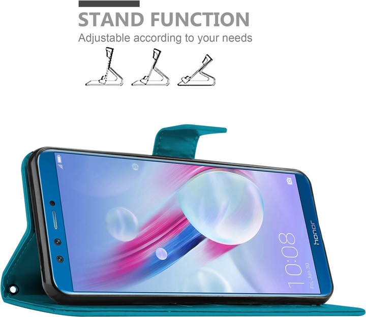 Actual product image Cadorabo Flower Book Cover (Honor 9X Lite)