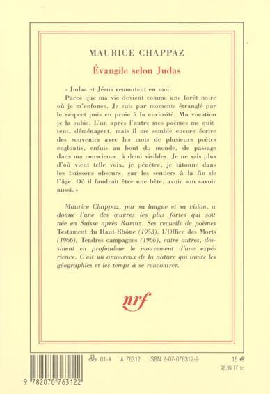 Produktbild L'Evangile selon Judas (Französisch, Chappaz Maurice, 2002)
