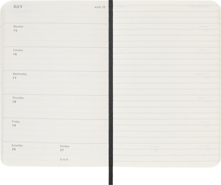 Image du produit Moleskine Weekly (9 x 14 cm, Anglais)
