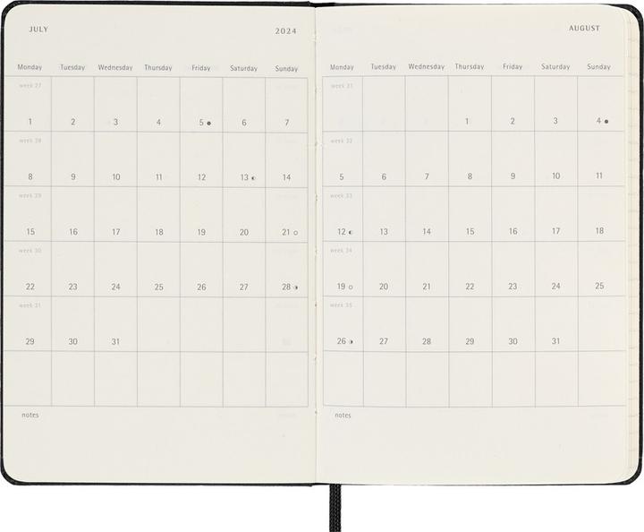 Produktbild Moleskine Wochenplaner (9 x 14 cm, Englisch)