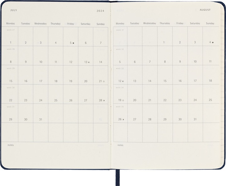 Produktbild Moleskine Schüleragenda Hard Cover Weekly Notebook (9 x 14 cm, Harter Einband, Englisch)