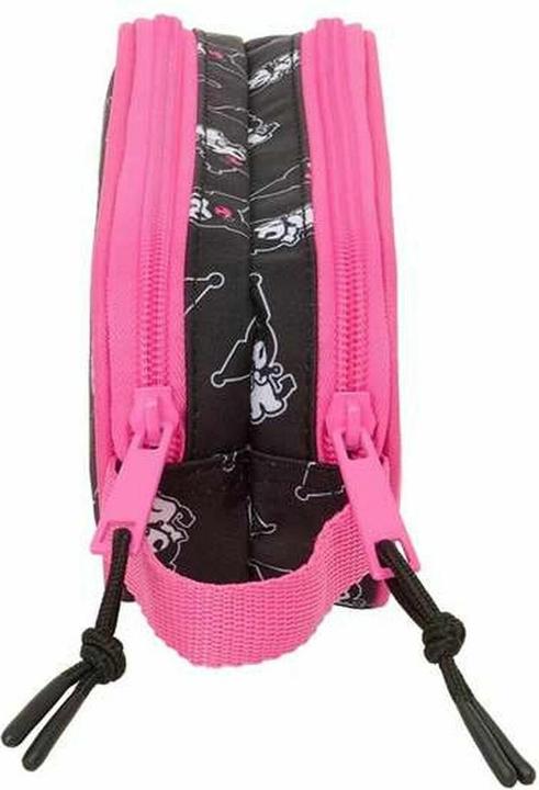 Actual product image Kuromi Zweifaches Mehrzweck-Etui Schwarz Pink 21 X 8 X 6 Cm