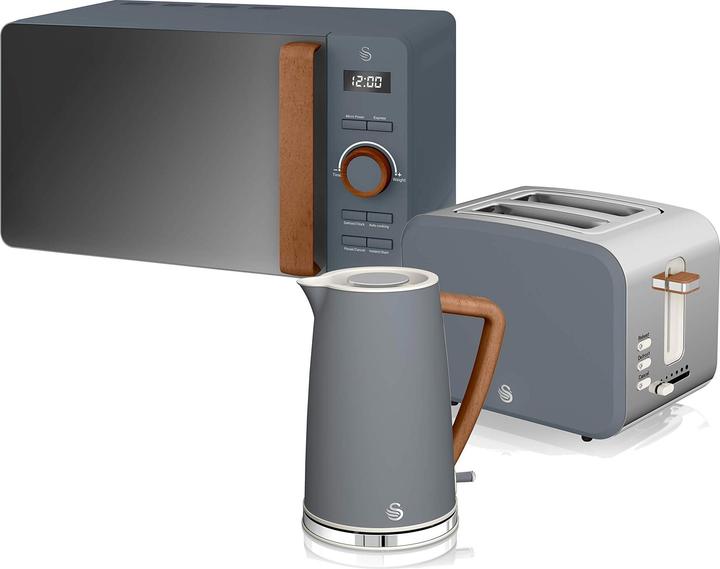 Actual product image Swan Nordic breakfast set, wood look (1.70 l)