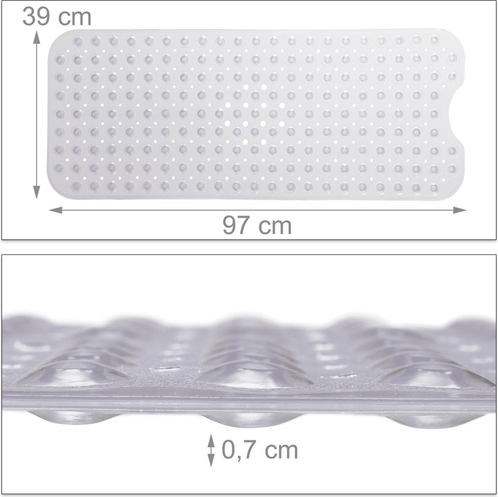 Actual product image Relaxdays Bathtub Mat, XXL (97 x 39 x 1 cm)