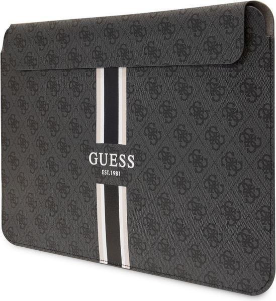 Actual product image Guess PU 4G Printed Stripe Computer Sleeve 16" Black (16", Universal)