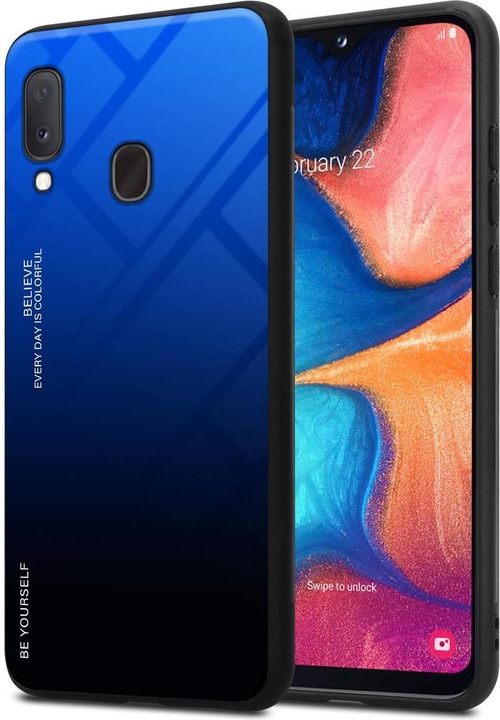 Actual product image Cadorabo TPU 2 colors glass cover (Samsung Galaxy A20e, Samsung Galaxy A10e)