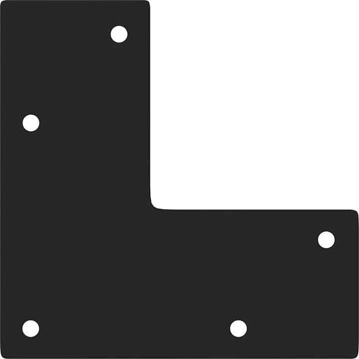 Image du produit vidaXL Pieds en épingle à cheveux 4 pièces Noir 42 cm Pied de table Hairpin en acier massif