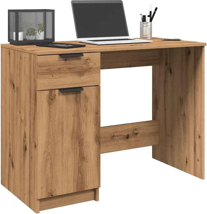Image du produit vidaXL Schreibtisch Artisan-Eiche 100x50x75 cm Holzwerkstoff Bürotisch (100 x 50 x 75 cm)