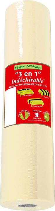 Image du produit PROnappe PRO nappe Tischläufer Tête-à-tête 40 cm x 4.8 m, Elfenbein (40 x 480 cm)