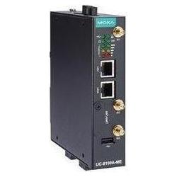 Moxa UC-8112A-ME-T-LX - Computer industriale su guida DIN a braccio con 2 porte Ethernet, 2 porte, Barebone