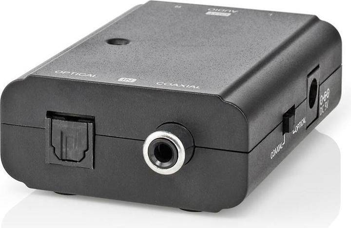 Produktbild Nedis Digital Audio Converter 2-Weg Anschlüsse - Eingang: 1x S / PDIF (RCA) Buchse / 1x TosLink Buch (0.05 m, Optisch)