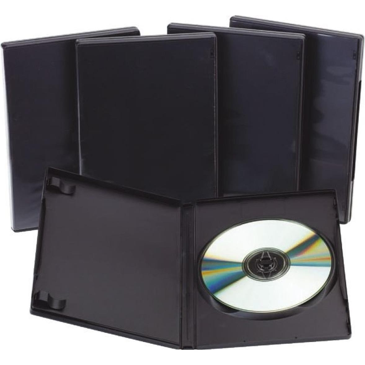 Q-Connect DVD Hülle schwarz, Optische Medien Zubehör