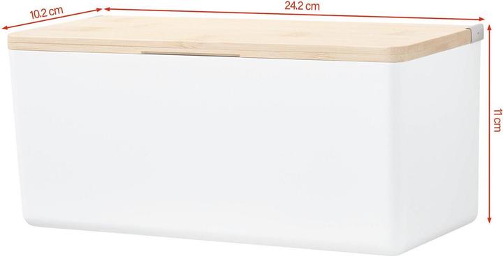 Produktbild tesa BABOO Aufbewahrungsbox mit Deckel, mittelgross inkl. Klebelösung ohne Bohren