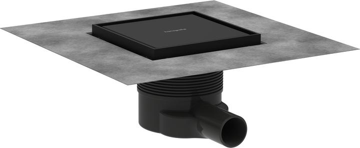 Image du produit hansgrohe HG Avaloir ponctuel RainDrain Brilliance set complet 150x150mm noir mat (150 mm)