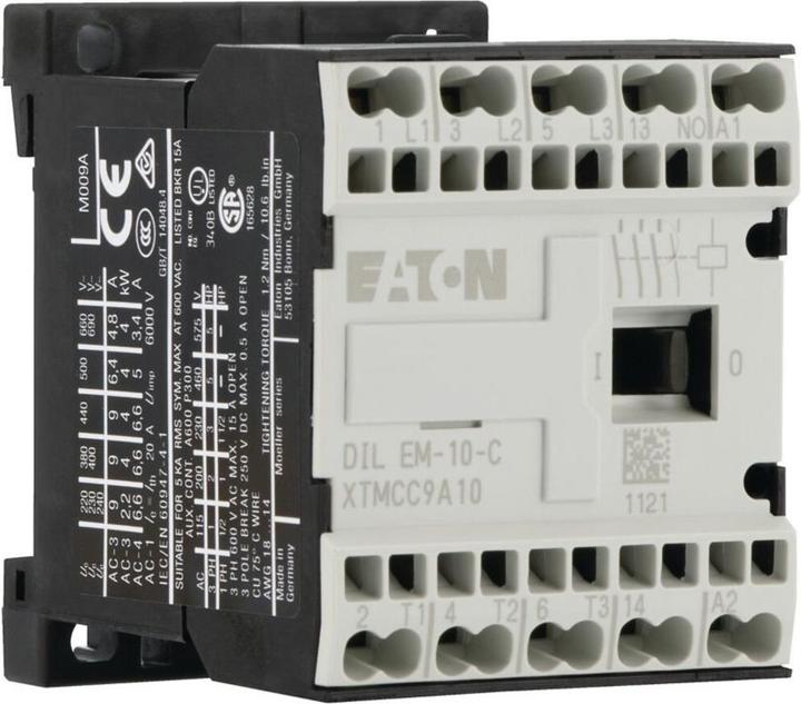 Produktbild Eaton Electric GmbH Leistungsschütz AC-3/400V 4kW 3p DC DILEM-10-G-C