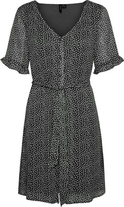 Produktbild Vero Moda Gepunktetes Kleid mit kurzen Ärmeln (S)