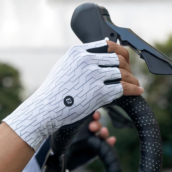 Actual product image Rockbros Road Cycling Gloves Size: S - Black and White (S)