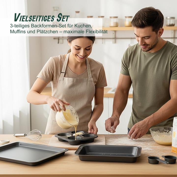 Produktbild Relaxdays 3-teiliges Backformen Set