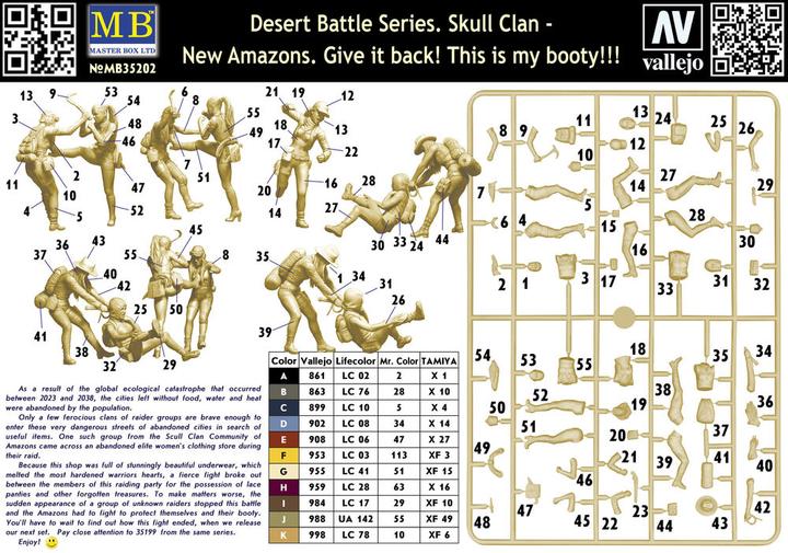 Produktbild Master Box Desert Battle Series. Skull Clan-New Amazons