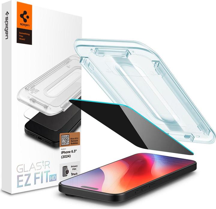 Produktbild Spigen GLAS.tR Privacy HD (1 Stk., Apple iPhone 16 Pro)