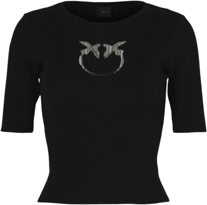 Image du produit Pinko Triton en maille soie coton logo transparent (XS)