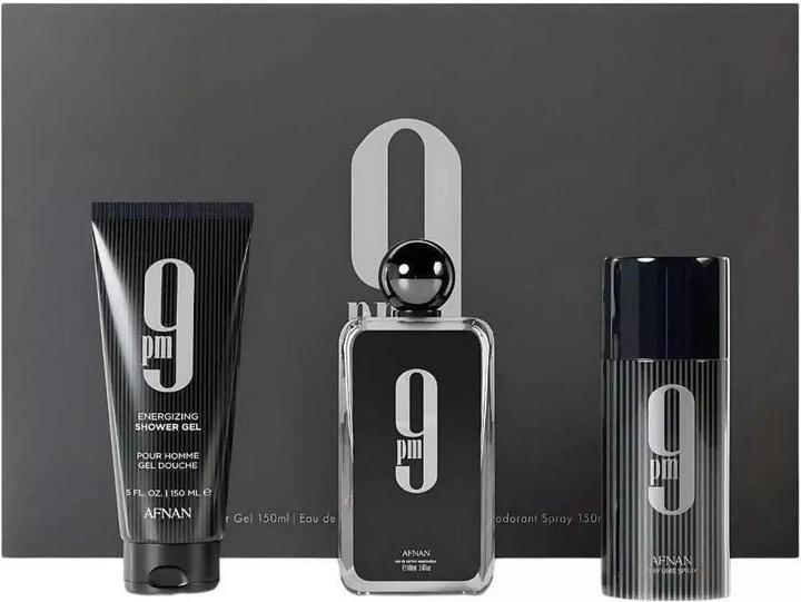 Actual product image Afnan 9PM - EDP 100 ml + sprchovï¿½ gel 200 ml + deodorant 250 ml (Perfume set)