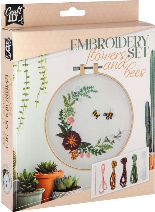 Produktbild Grafix Stickset Blumen & Bienen