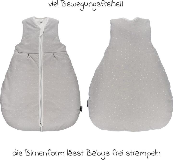 Produktbild La Loona LaLoona Schlafsäcke Schlafsack wattiert - Dots - Light Taupe (3-Jahreszeiten, Frühling, Herbst, Winter)