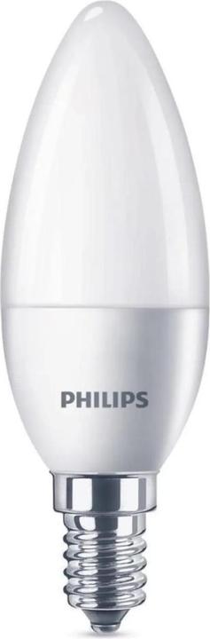 Actual product image Philips LED candle lamp (E14, 4.90 W, 470 lm, 1 x, F)