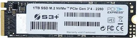 Produktbild S3Plus S3+ S3SSDD960 Solid State Drives M.2 960 GB PCI Express 3.0 TLC NVMe (960 GB, M.2 2280)