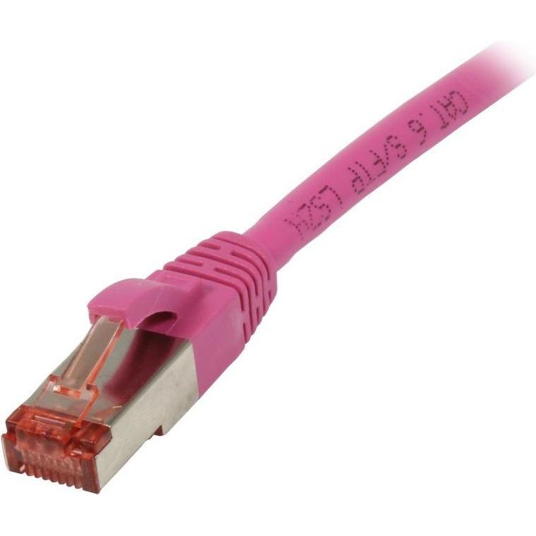 Synergy 21 Patchkabel RJ45, CAT6 250Mhz, 0.5m magenta, S-STP(S/FTP),TPE(Superflex) (S/FTP, CAT6, 0.50 m), Netzwerkkabel