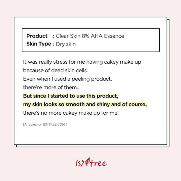 Actual product image Isntree Chestnut AHA 8% Clear Essence 100ml (100 ml)