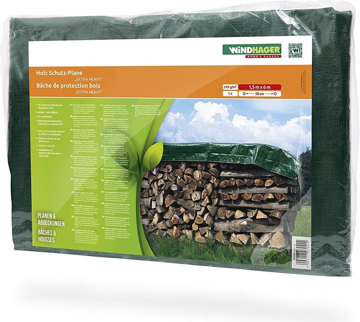 Windhager Bâche de protection en bois extra lourde (1,5 x 6 m)