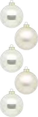 Produktbild Inge’s Glas Christmas Decor Weihnachtskugel (6-teilig)