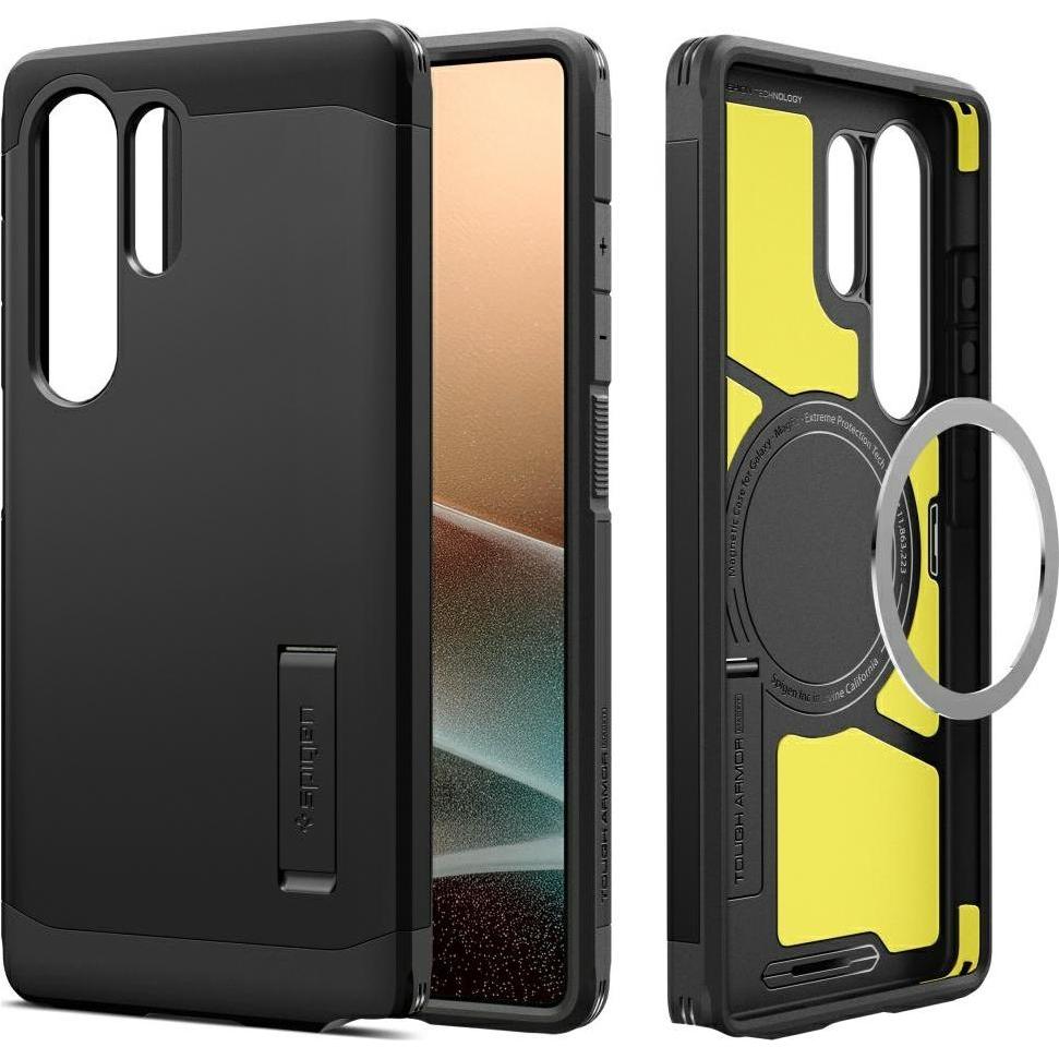 Thumbnail - Spigen Tough Armor (Samsung Galaxy S25 Ultra), Smartphone Hülle, Schwarz