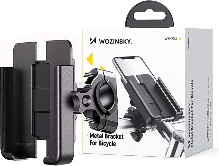Image du produit Wozinsky metalinis dviračio telefono laikiklis, juodi Scooter (WBHBK3)