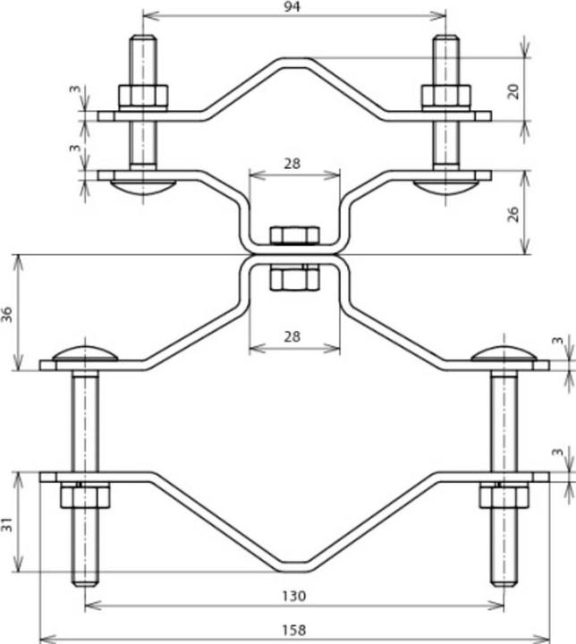 Produktbild Dehn Geländerbefestigung D 70-90mm f.DEHNiso- 105355 (Sonstige)